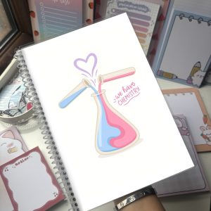 Kimya - laboratuvar - fen bilgisi temalı defter